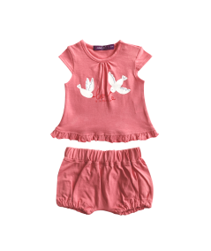 Ensemble T-shirt manches courtes et bloomer