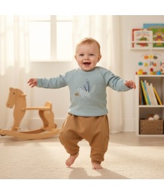 Ensemble sweatshirt et sarouel