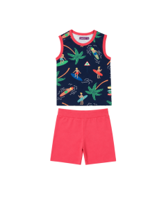 Ensemble T Shirt sans manches et short