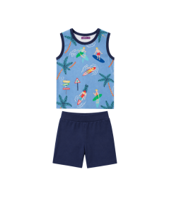 Ensemble T Shirt sans manches et short
